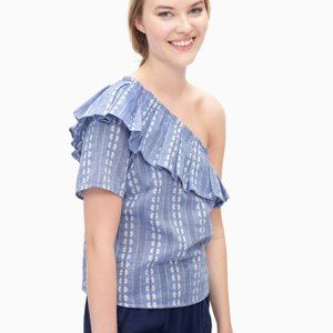 NWT Splendid Chambray One-Shoulder Top, sz XL